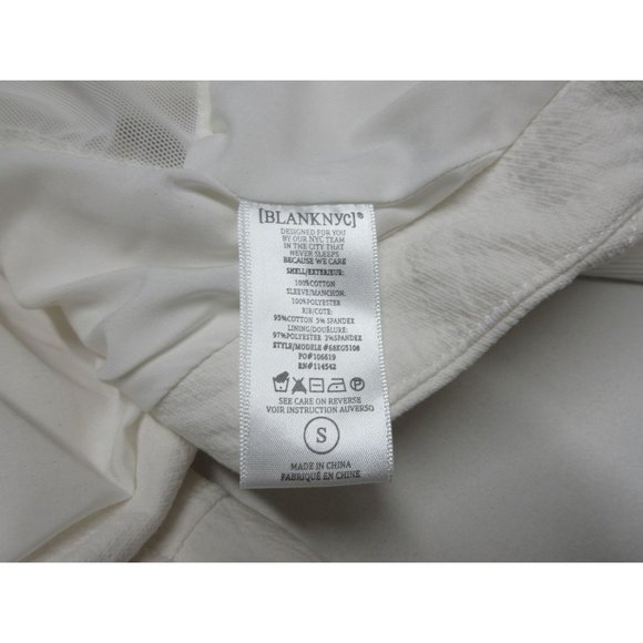 BlankNYC white collarless crop Motor City moto jacket - Picture 7 of 12